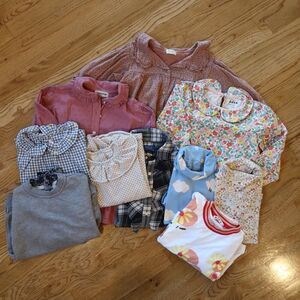 BONPOINT MARNI TOCOTO STELLA girls blouse tops bundle 10 pc size 8 cotton lux